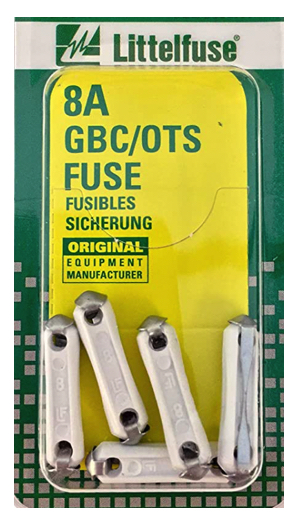 Littelufse GBC 8 Amp 32V AC/DC Fuses Bag of 5 - Click Image to Close